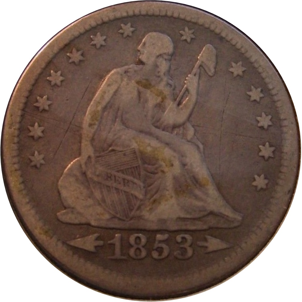 1853-Liberty-Seated-Quarter-With-Arrows-&-Rays-#5